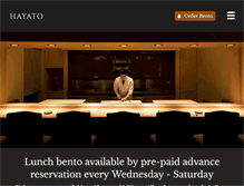 Tablet Screenshot of hayatorestaurant.com